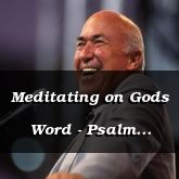 Meditating on Gods Word - Psalm 119:129 - C3209A
