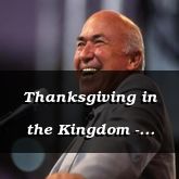 Thanksgiving in the Kingdom - Isaiah 12:1 - C3247C & C3248A