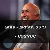 Sins - Isaiah 59:9 - C3270C