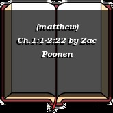 (matthew) Ch.1:1-2:22