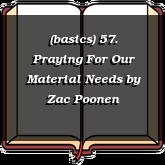 (basics) 57. Praying For Our Material Needs