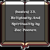 (basics) 13. Religiosity And Spirituality