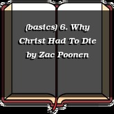 (basics) 6. Why Christ Had To Die