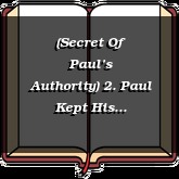 (Secret Of Paul’s Authority) 2. Paul Kept His Conscience Clean
