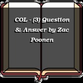 COL - (3) Question & Answer