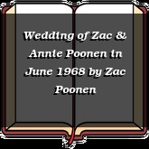 Wedding of Zac & Annie Poonen in June 1968