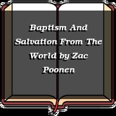 Baptism And Salvation From The World
