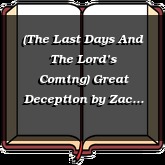 (The Last Days And The Lord’s Coming) Great Deception