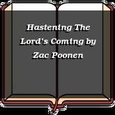 Hastening The Lord’s Coming