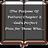 (The Purpose Of Failure) Chapter 2 - God's Perfect Plan for Those Who Have Failed