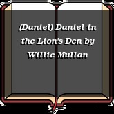 (Daniel) Daniel in the Lion's Den