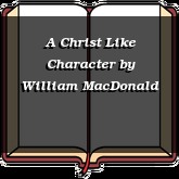 A Christ Like Character
