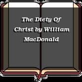 The Diety Of Christ