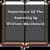 Importance Of The Assembly