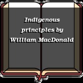Indigenous principles