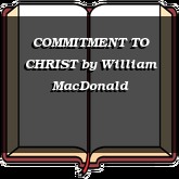 COMMITMENT TO CHRIST