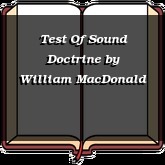 Test Of Sound Doctrine