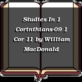 Studies In 1 Corinthians-09 1 Cor 11