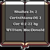 Studies In 1 Corinthians-06 1 Cor 6:1-11