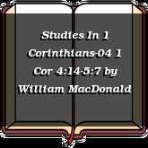 Studies In 1 Corinthians-04 1 Cor 4:14-5:7