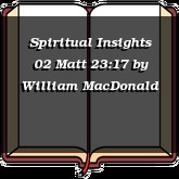 Spiritual Insights 02 Matt 23:17