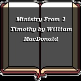 Ministry From 1 Timothy