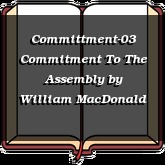 Committment-03 Commitment To The Assembly