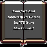 Comfort And Security In Christ