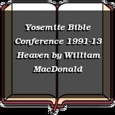 Yosemite Bible Conference 1991-13 Heaven