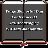 Fargo Memorial Day Conference-11 Fruitbearing