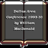 Dallas Area Conference 1993-10