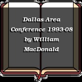 Dallas Area Conference 1993-08