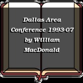 Dallas Area Conference 1993-07