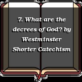 7. What are the decrees of God?