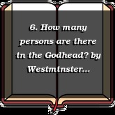 6. How many persons are there in the Godhead?