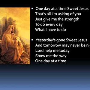 One day at a time (lyrics)