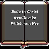 Body in Christ (reading)