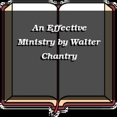 An Effective Ministry