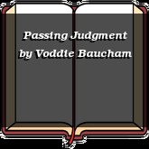 Passing Judgment