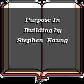 Purpose In Building