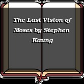 The Last Vision of Moses