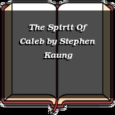 The Spirit Of Caleb