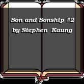 Son and Sonship #2