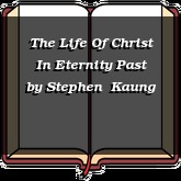 The Life Of Christ In Eternity Past