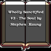 Wholly Sanctified #3 - The Soul