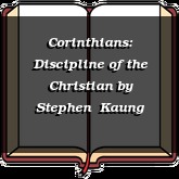 Corinthians: Discipline of the Christian