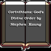 Corinthians: God's Divine Order