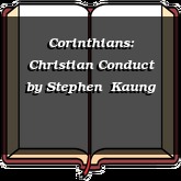 Corinthians: Christian Conduct