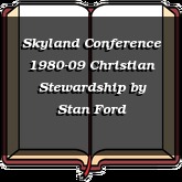 Skyland Conference 1980-09 Christian Stewardship