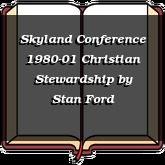 Skyland Conference 1980-01 Christian Stewardship